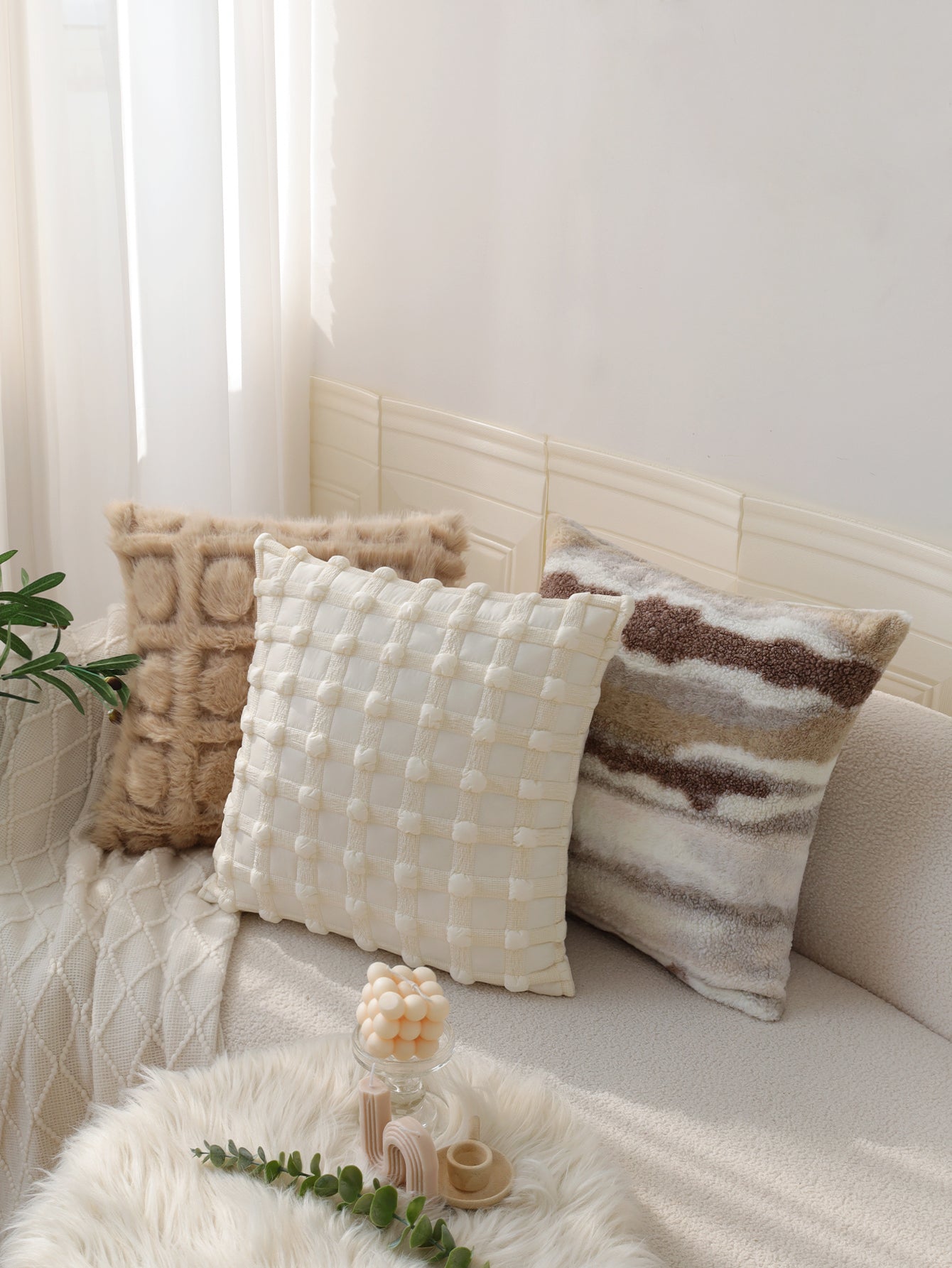 2-piece decorative pillow bundle by fancy & stacy