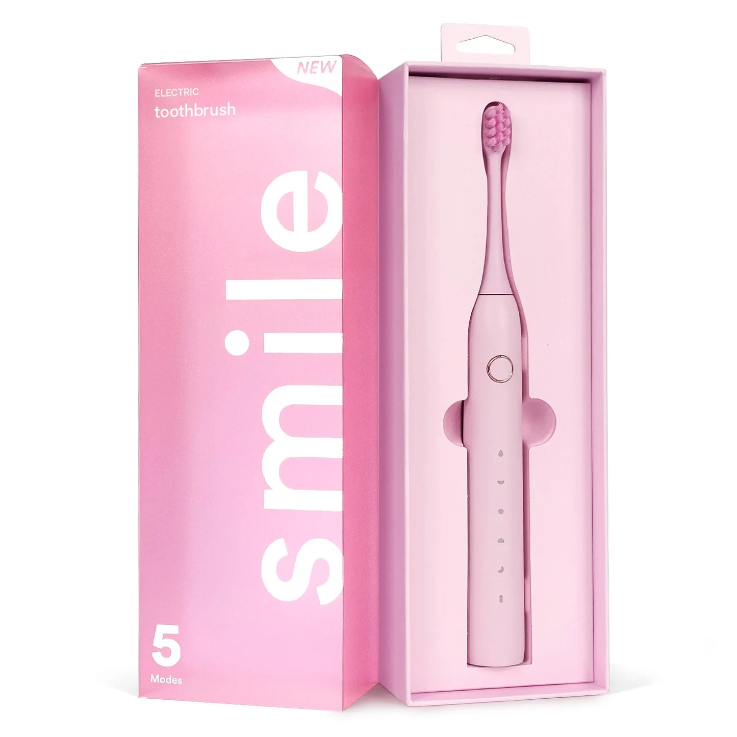 New Colorful Five Cleaning Modes Built-in Timer Soft Bristles Wireless Rechargeable Electric Toothbrush for Adults