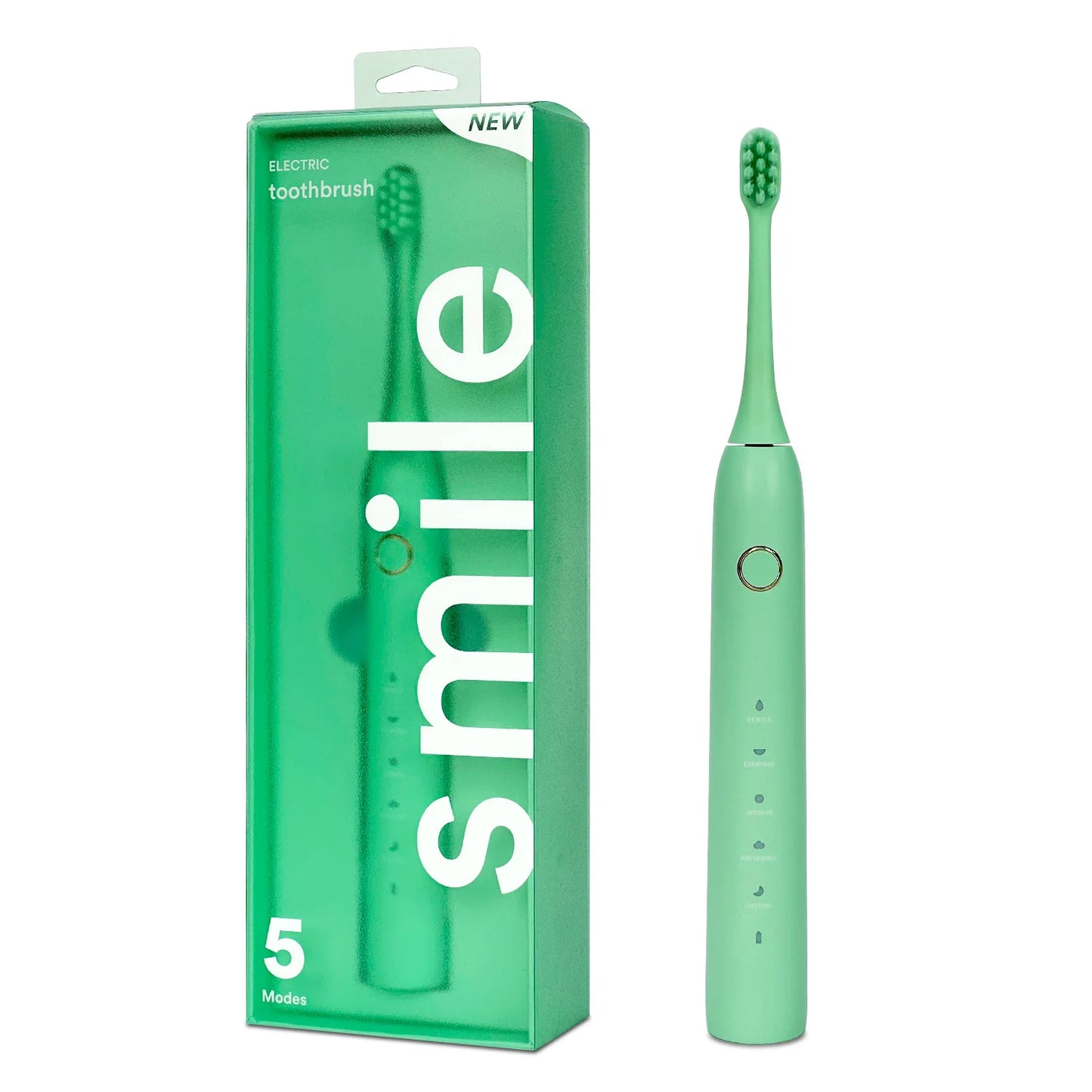 New Colorful Five Cleaning Modes Built-in Timer Soft Bristles Wireless Rechargeable Electric Toothbrush for Adults