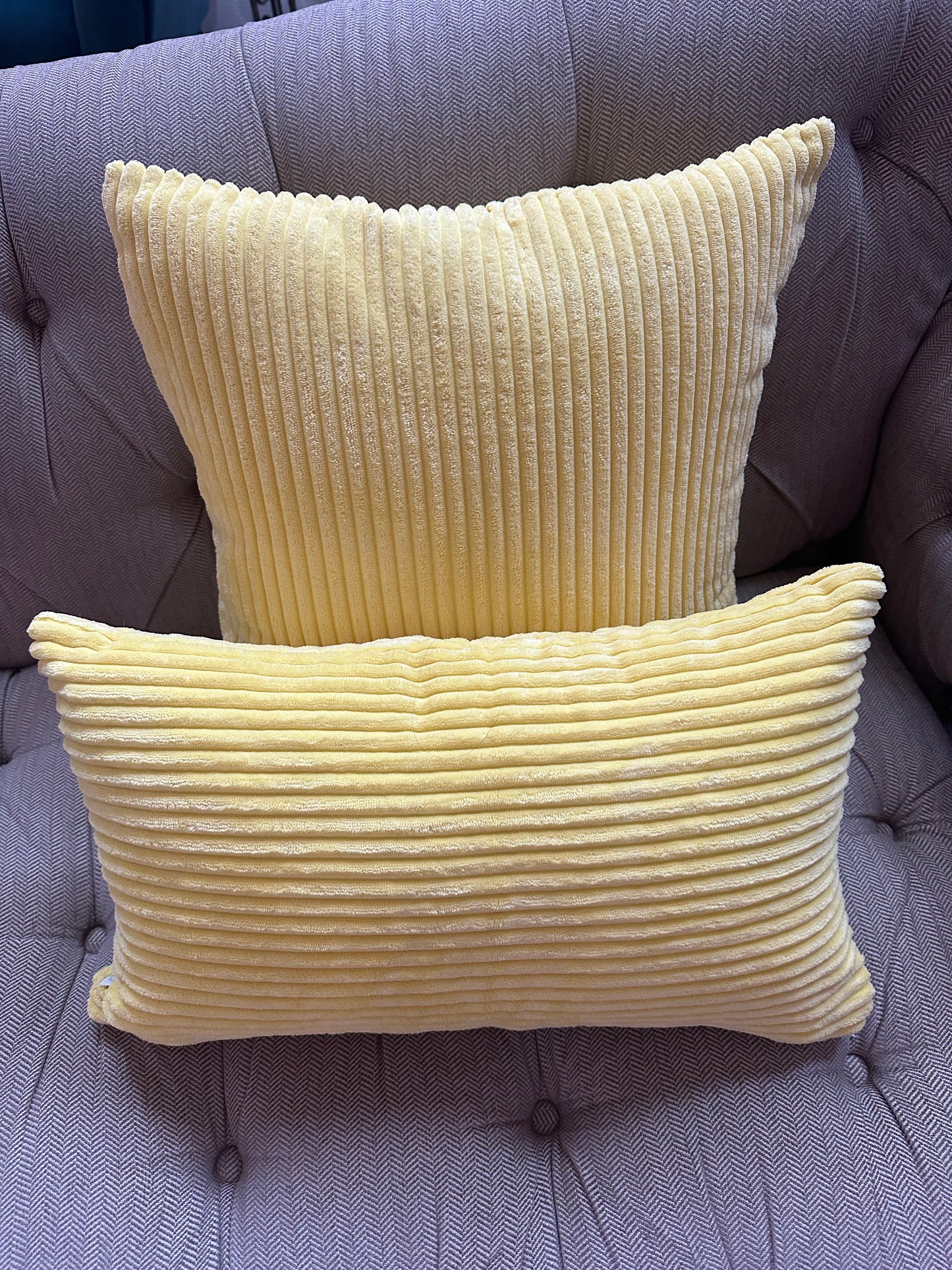 Set of 2  Stripe Throw Pillows (With Inserts) 7 colors 3 sizes options size 18"x18", 20"x20" and 12"x20"
