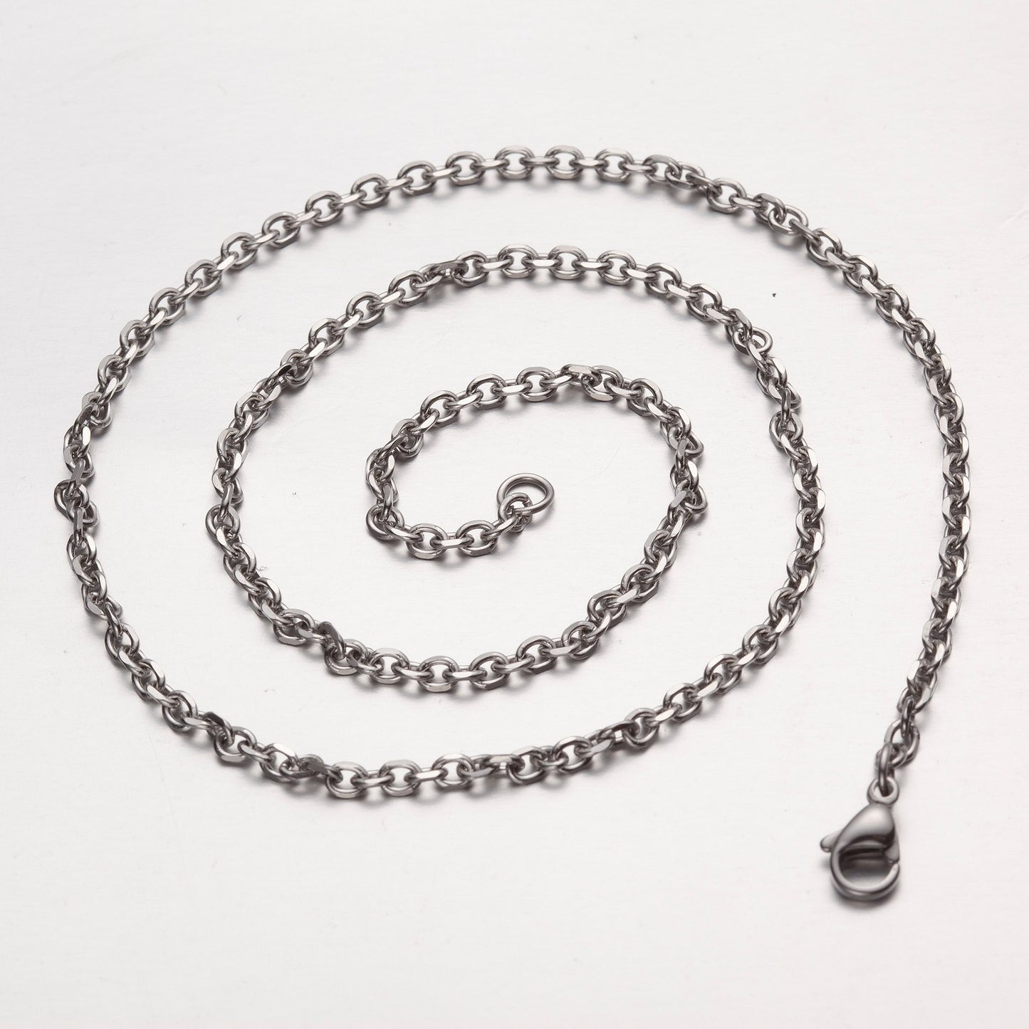 5mm 16"- 40" Silver Stainless Steel Cross Necklace Chain Sb02 USA Seller