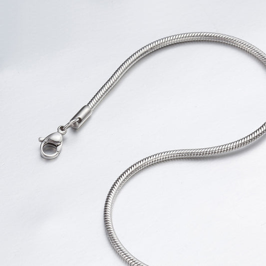 3.2mm 16"-40" Silver Stainless Steel Snake Necklace Chain Sb109 USA Seller