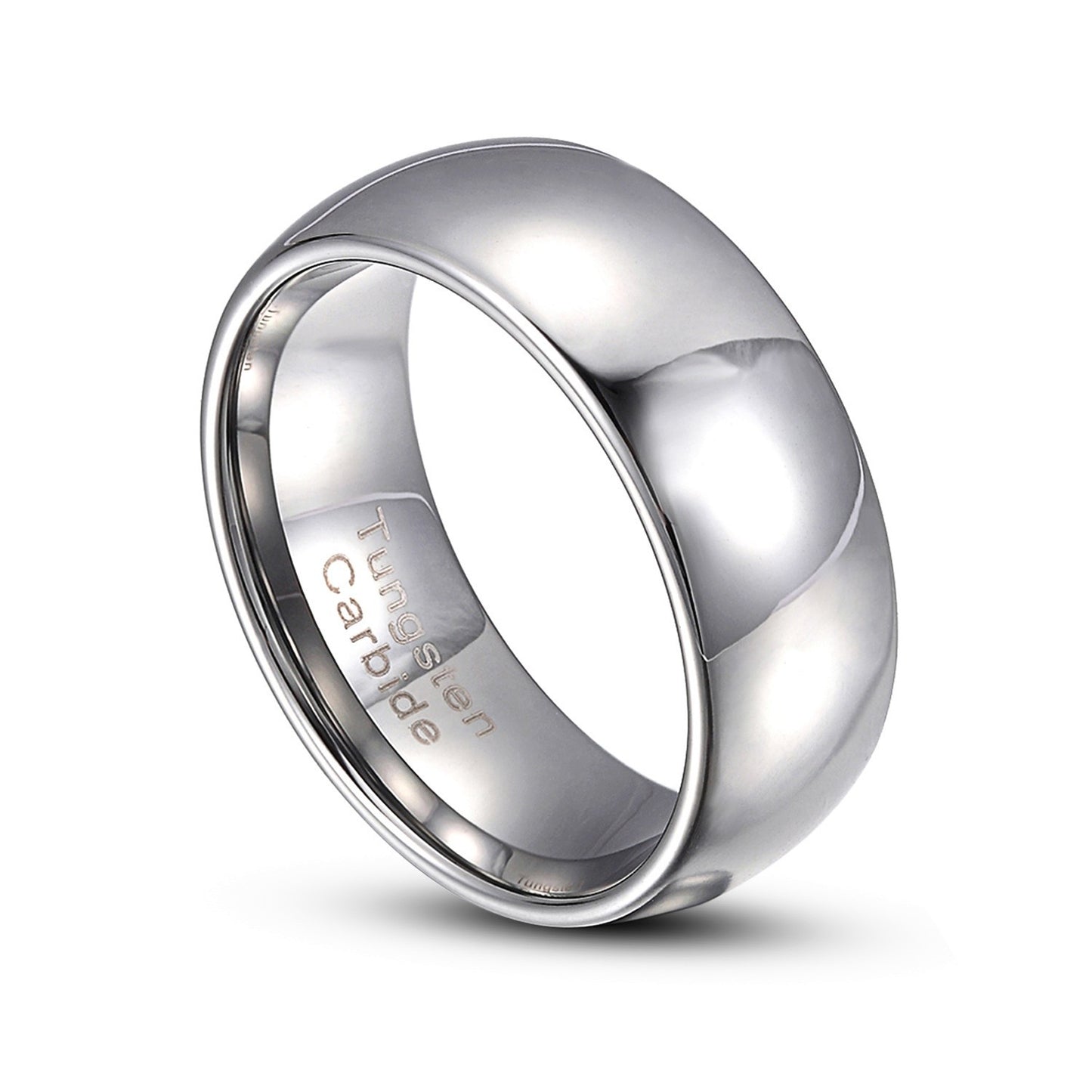 Silver Tungsten Carbide 7mm Comfort Fit Plain Rings Wedding Band Size 7-14 TG039