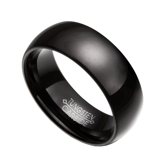 Black Tungsten Carbide 6mm Comfort Fit Wedding Band Rings Size 5-13 TG51