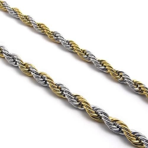 2mm- 5mm 16"-40" Gold Silver Stainless Steel Rope Necklace Chain HN11 US Seller
