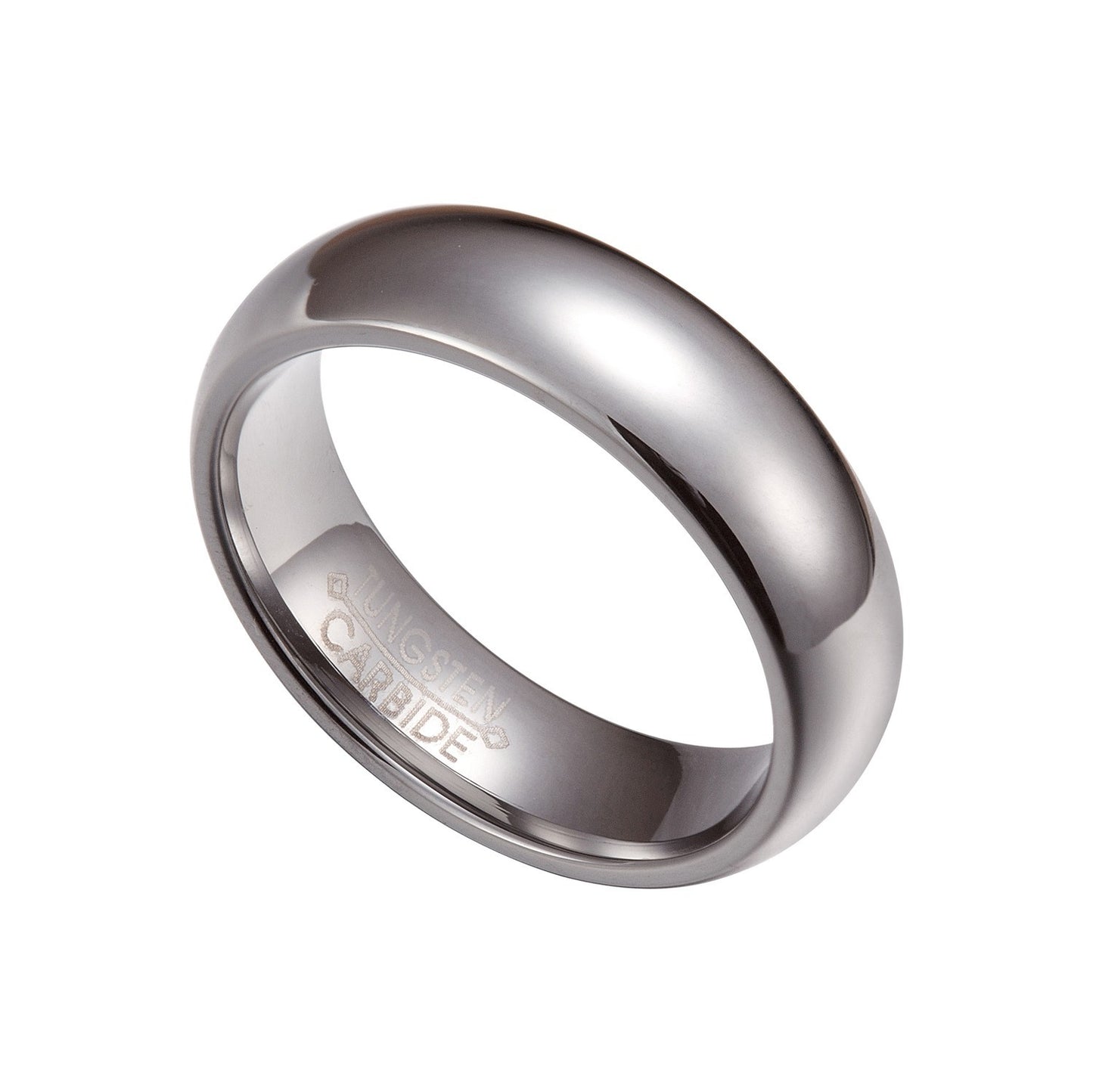 Silver Tungsten Carbide 5mm Comfort Fit Plain Rings Size 6 -12 Half Size TG038
