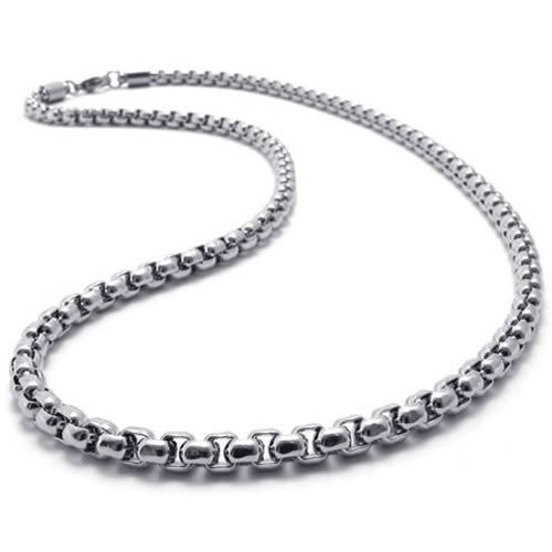 2mm-5mm 16"-40" Silver Stainless Steel Square Rolo Necklace Chain HN9 USA Seller