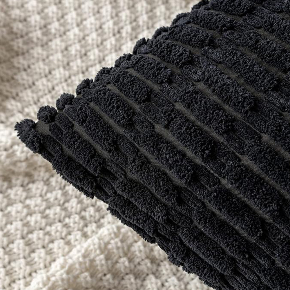 18"x18" tufted dot corduroy throw pillow 16 colors soft 3d dotted texture  450g insert included