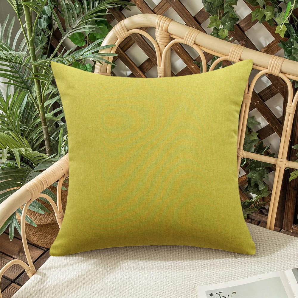 Pack of 1 Solid Color Outdoor Waterproof Throw Pillow Square 18"x18" or Rectangle 12"x20"