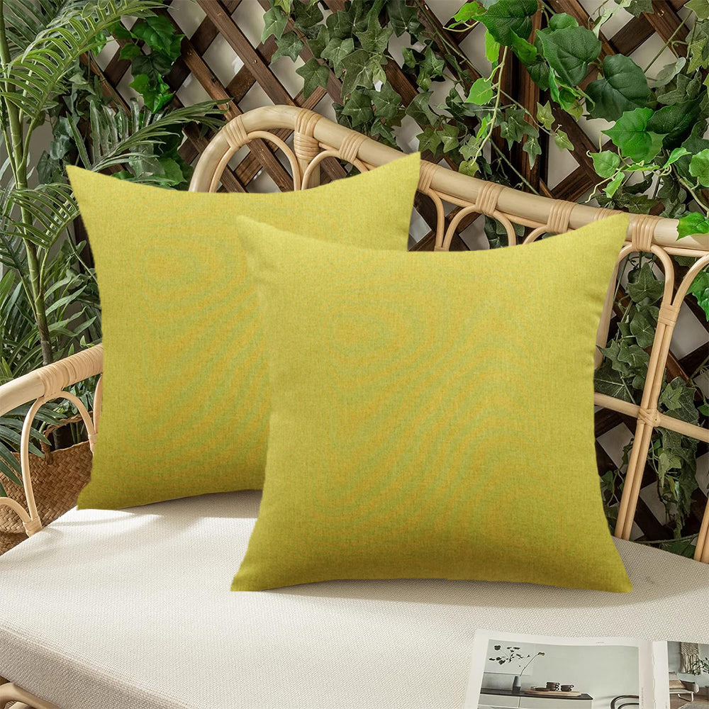 Pack of 1 Solid Color Outdoor Waterproof Throw Pillow Square 18"x18" or Rectangle 12"x20"