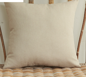 18x18 tan decorative throw pillow by fancy & stacy