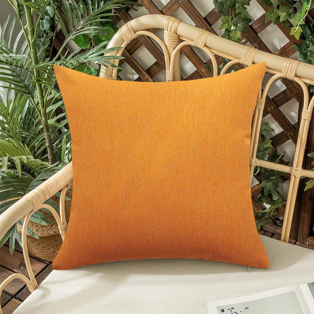 Pack of 1 Solid Color Outdoor Waterproof Throw Pillow Square 18"x18" or Rectangle 12"x20"