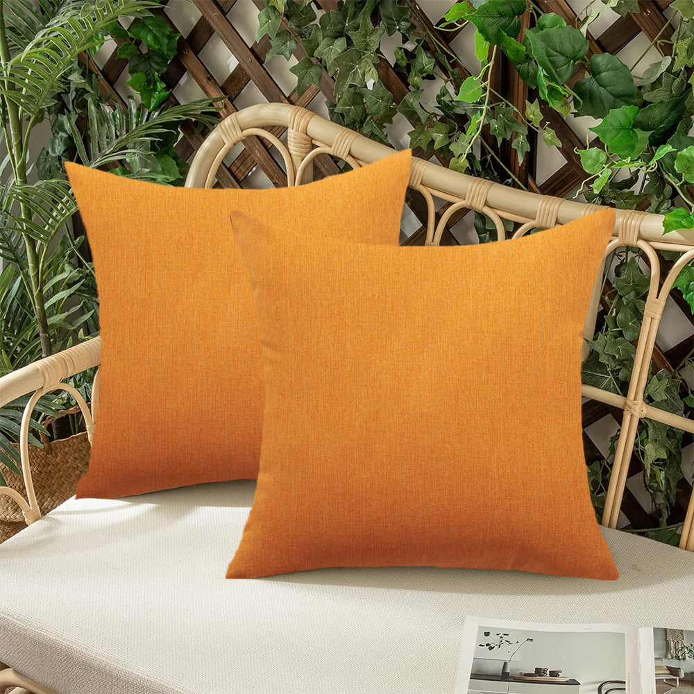 Pack of 1 Solid Color Outdoor Waterproof Throw Pillow Square 18"x18" or Rectangle 12"x20"
