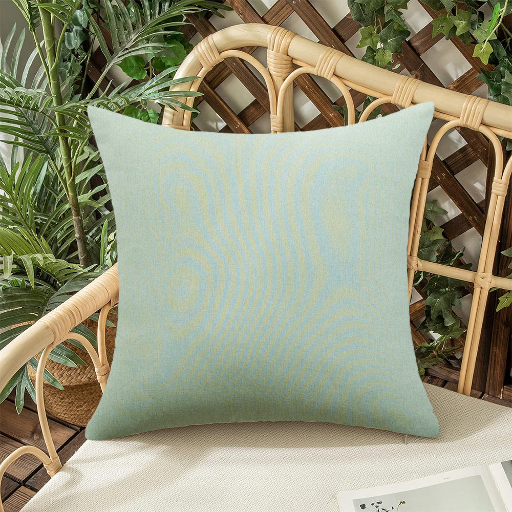Pack of 1 Solid Color Outdoor Waterproof Throw Pillow Square 18"x18" or Rectangle 12"x20"