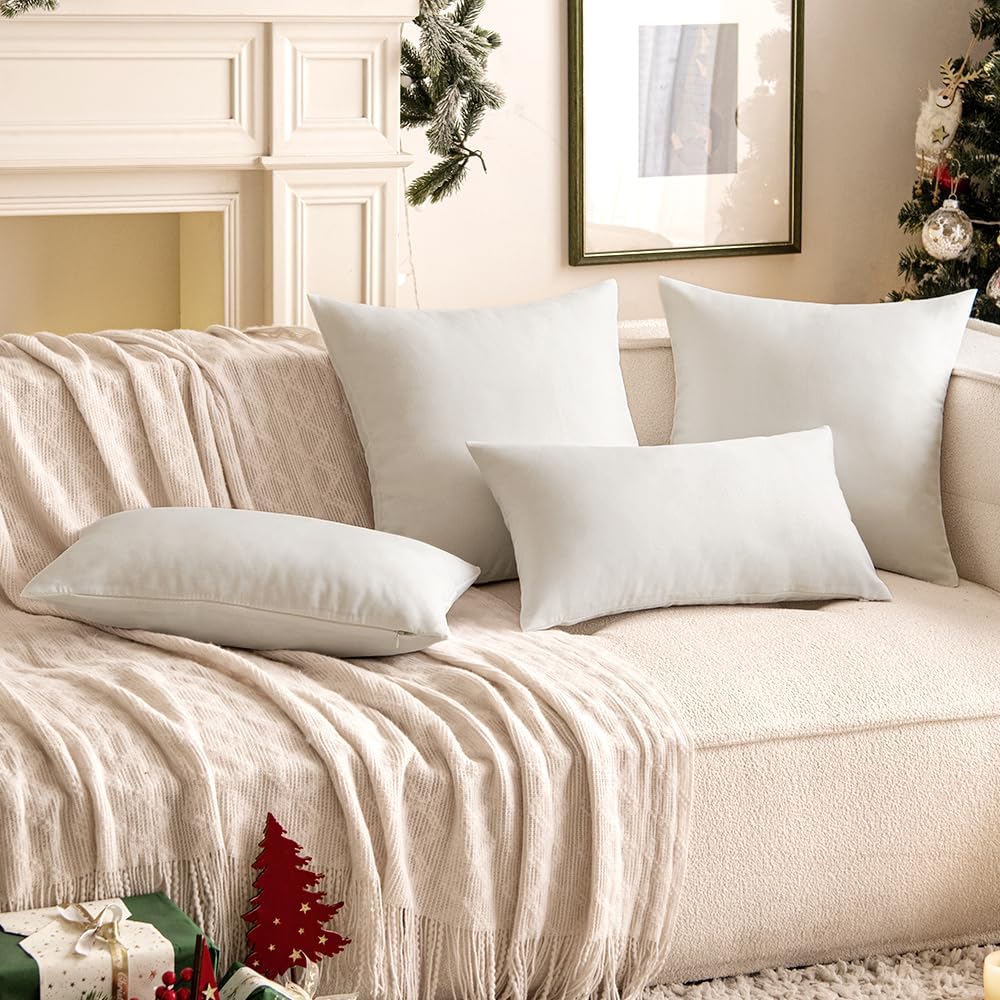 Pack of 1 Solid Color Outdoor Waterproof Throw Pillow Square 18"x18" or Rectangle 12"x20"