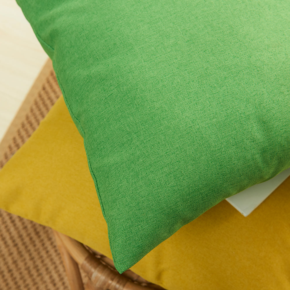 18x18 tan 2-piece pillow cover set by fancy & stacy