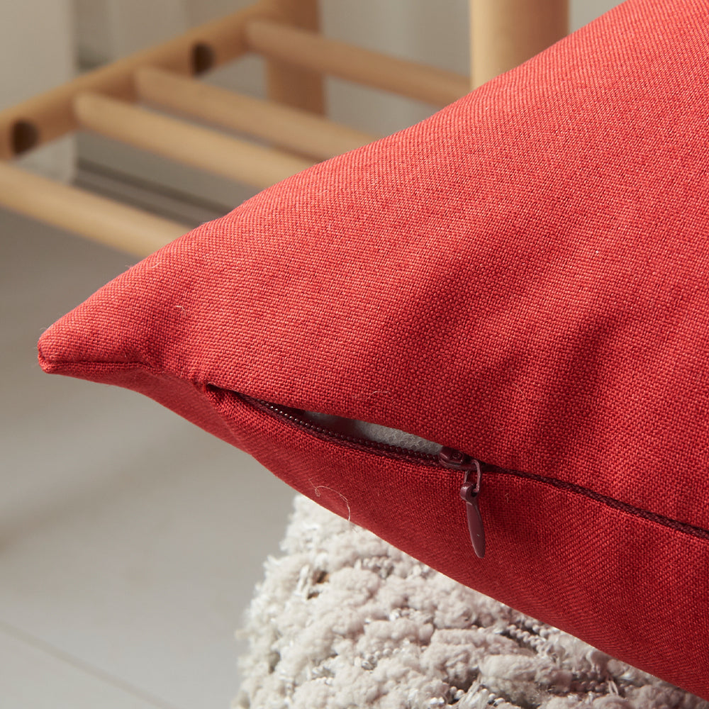 18x18 tan 2-piece pillow cover set by fancy & stacy