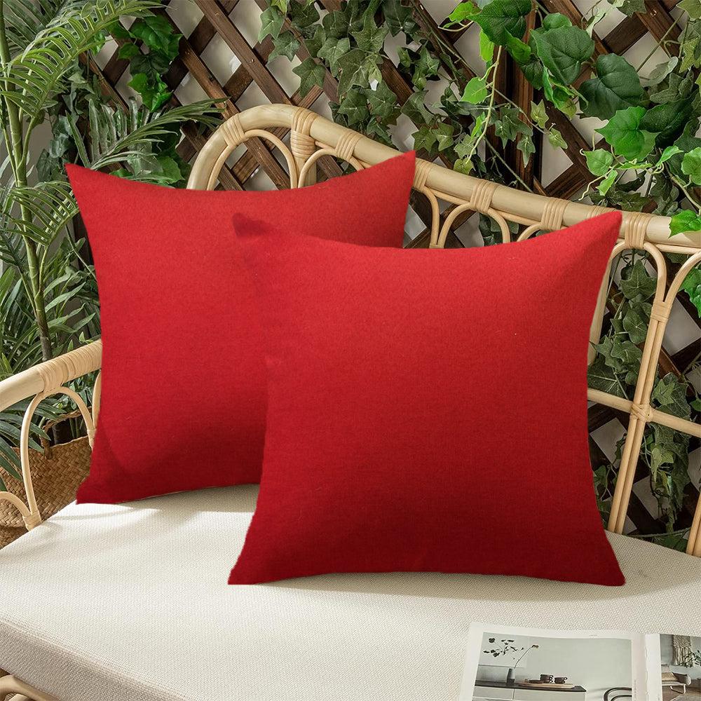 18x18 tan 2-piece pillow cover set by fancy & stacy