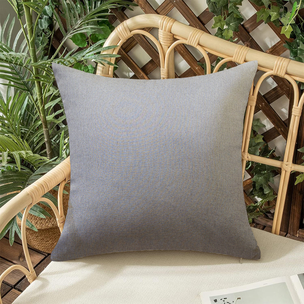 18x18 tan 2-piece pillow cover set by fancy & stacy