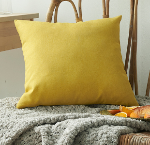 18x18 tan decorative throw pillow by fancy & stacy