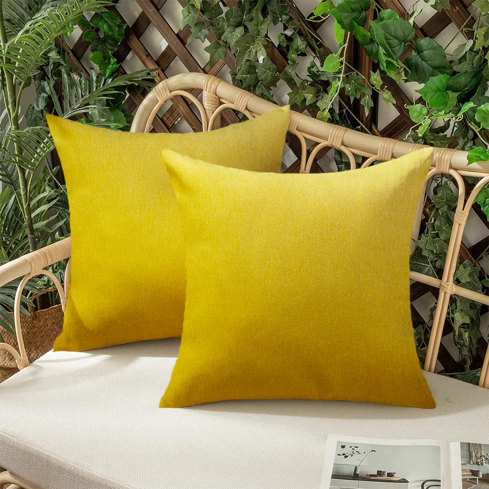 18x18 tan 2-piece pillow cover set by fancy & stacy