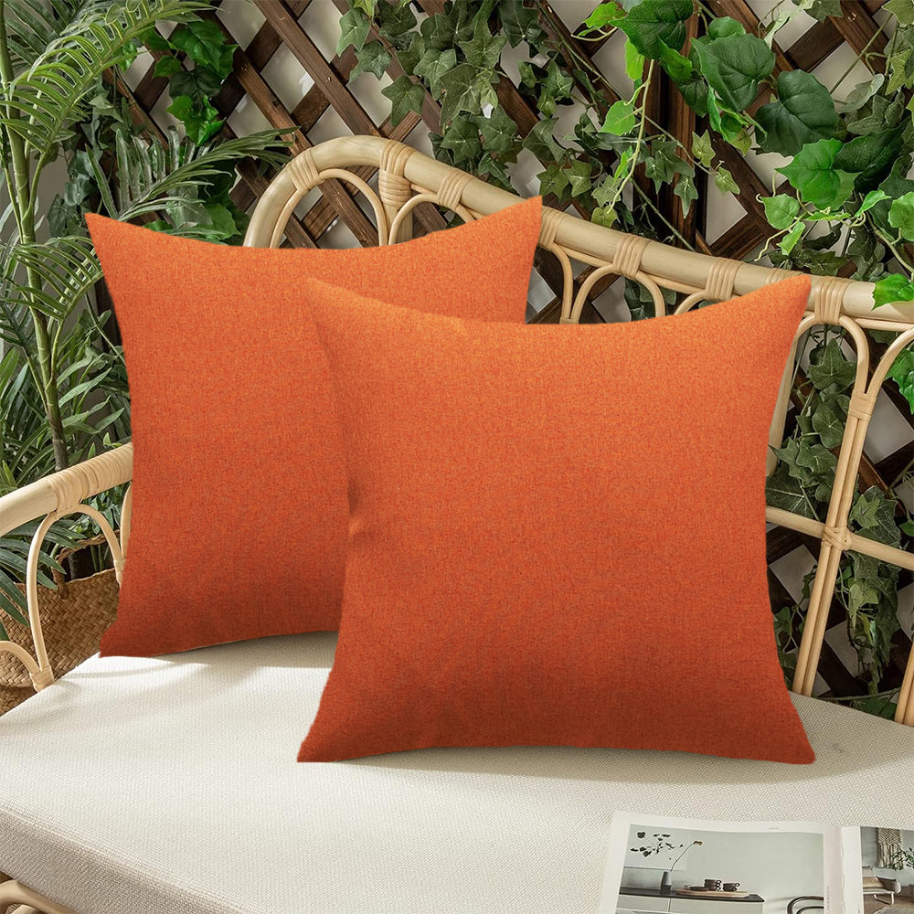 18x18 tan 2-piece pillow cover set by fancy & stacy