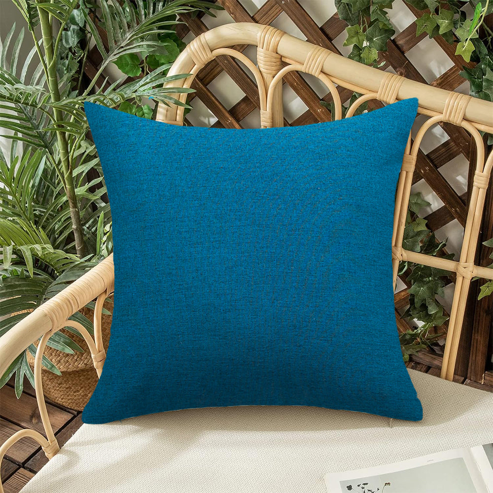 Pack of 1 Solid Color Outdoor Waterproof Throw Pillow Square 18"x18" or Rectangle 12"x20"