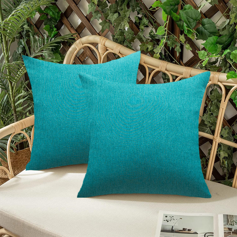 Pack of 1 Solid Color Outdoor Waterproof Throw Pillow Square 18"x18" or Rectangle 12"x20"