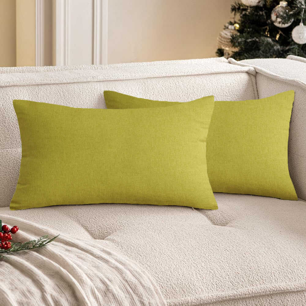 Pack of 1 Solid Color Outdoor Waterproof Throw Pillow Square 18"x18" or Rectangle 12"x20"