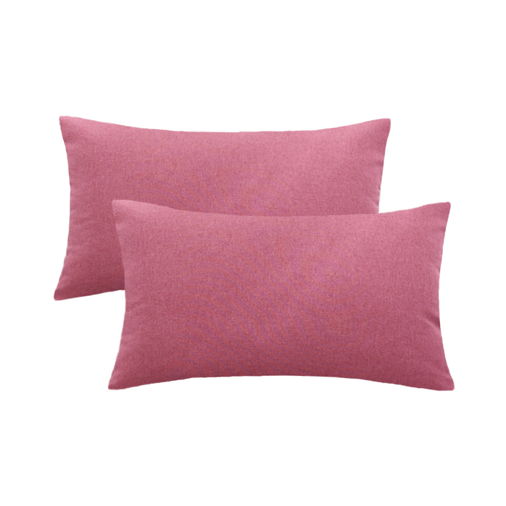 Pack of 1 Solid Color Outdoor Waterproof Throw Pillow Square 18"x18" or Rectangle 12"x20"