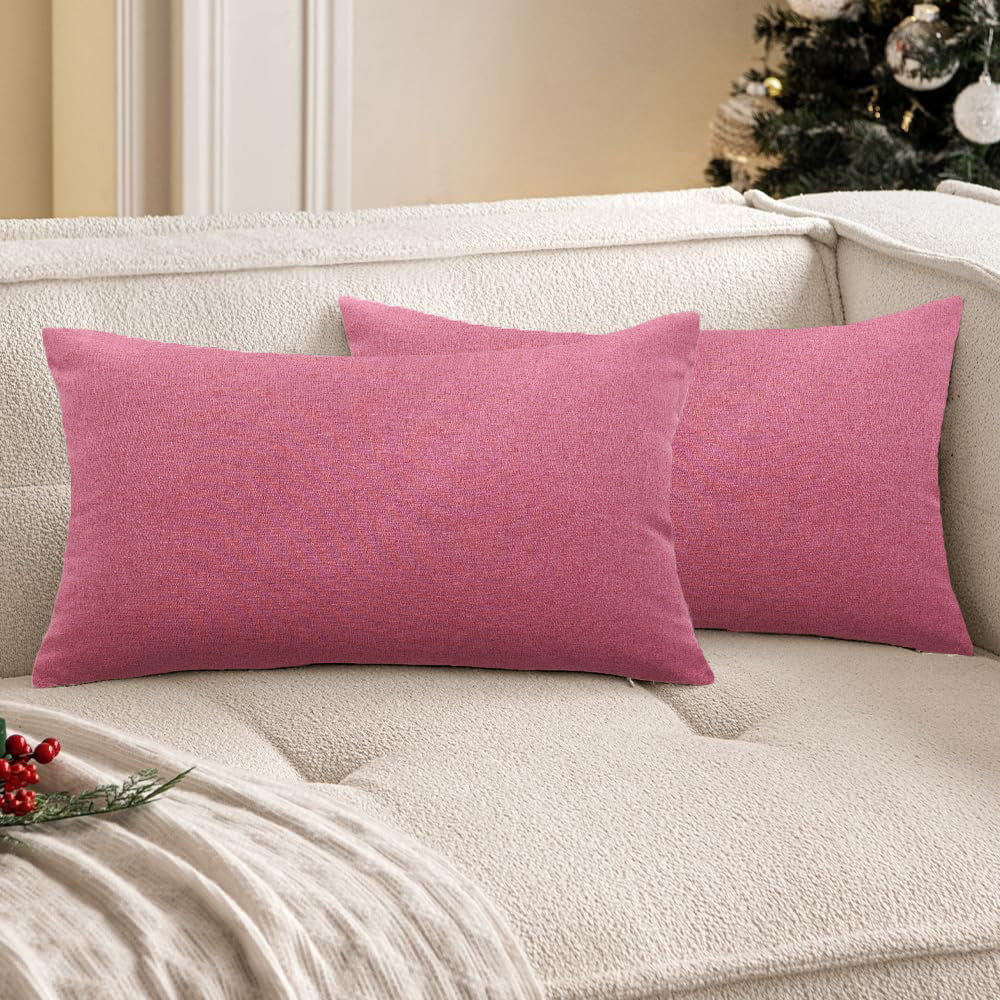 Pack of 1 Solid Color Outdoor Waterproof Throw Pillow Square 18"x18" or Rectangle 12"x20"
