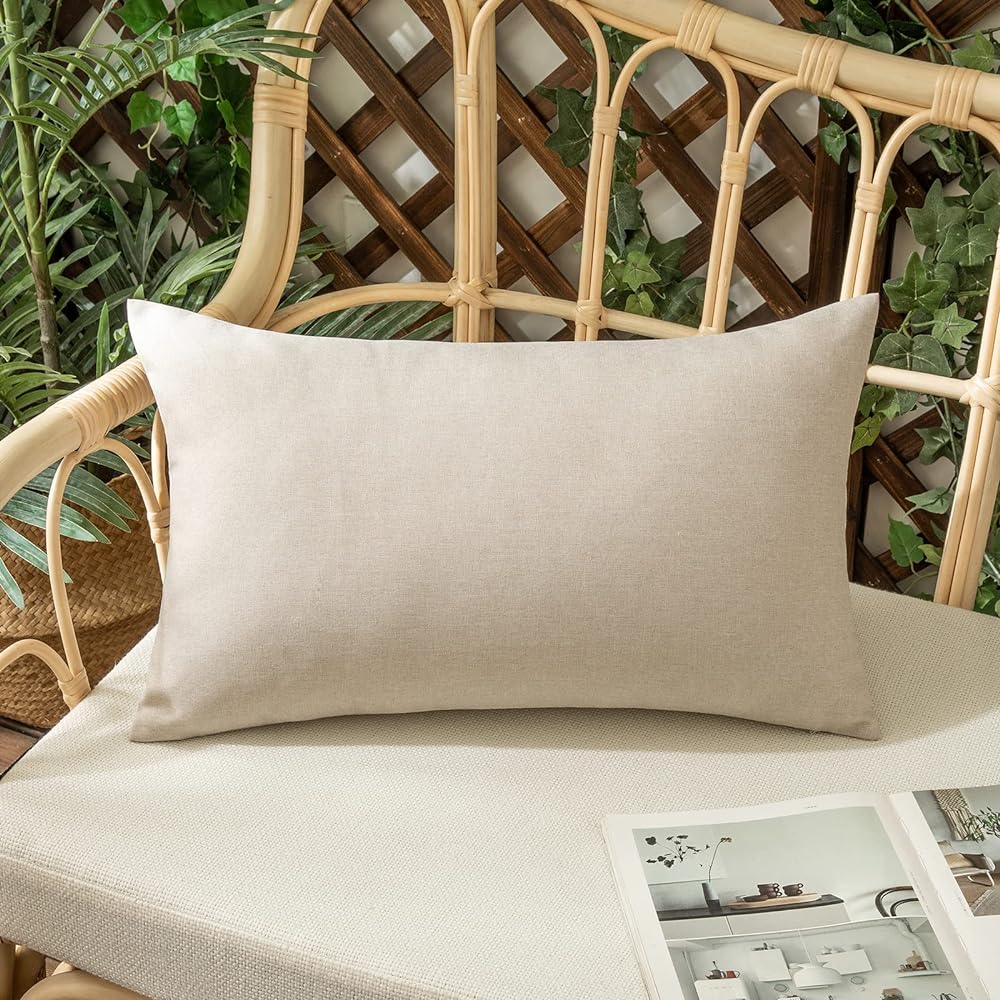 18x18 tan 2-piece pillow cover set by fancy & stacy