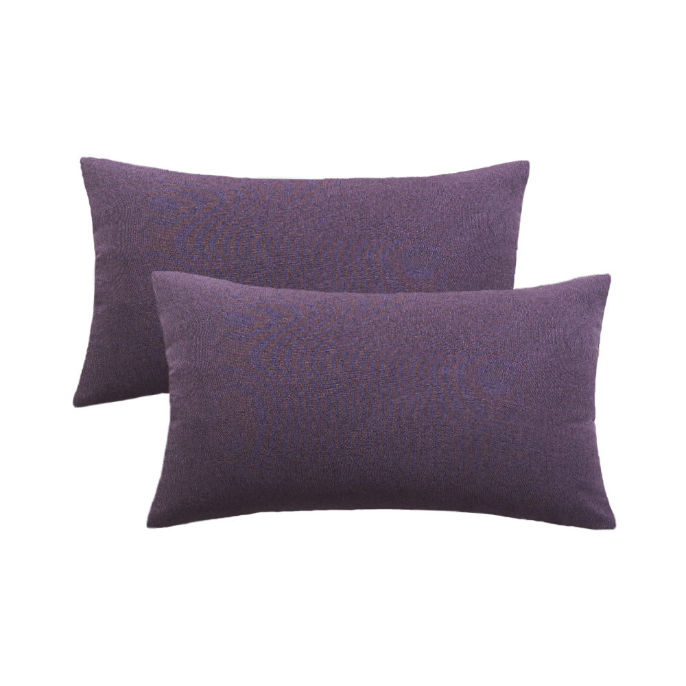 Pack of 1 Solid Color Outdoor Waterproof Throw Pillow Square 18"x18" or Rectangle 12"x20"