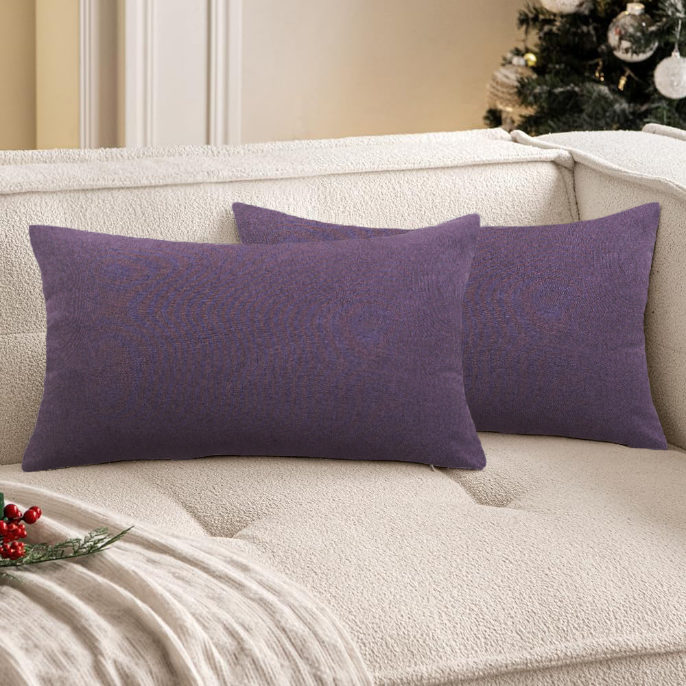 Pack of 1 Solid Color Outdoor Waterproof Throw Pillow Square 18"x18" or Rectangle 12"x20"
