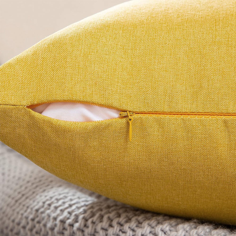 Pack of 1 Solid Color Outdoor Waterproof Throw Pillow Square 18"x18" or Rectangle 12"x20"