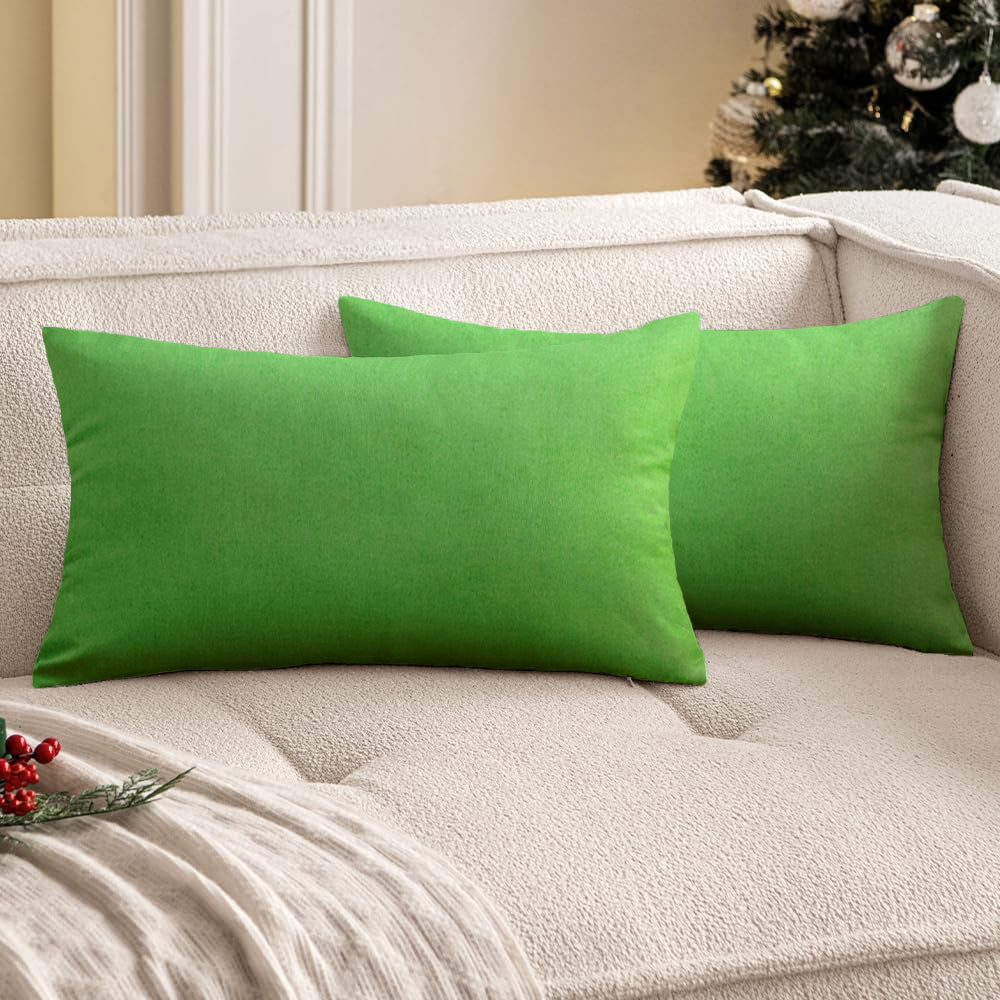 Pack of 1 Solid Color Outdoor Waterproof Throw Pillow Square 18"x18" or Rectangle 12"x20"
