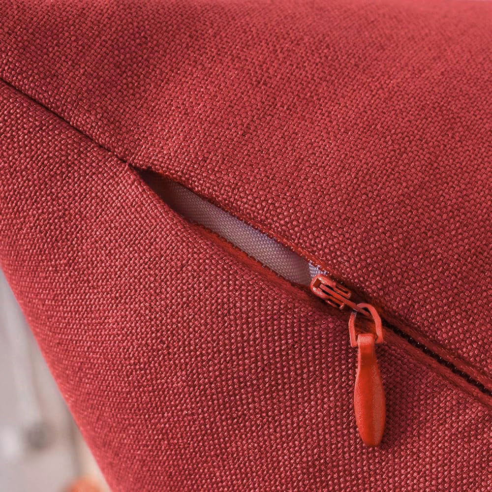 Pack of 1 Solid Color Outdoor Waterproof Throw Pillow Square 18"x18" or Rectangle 12"x20"