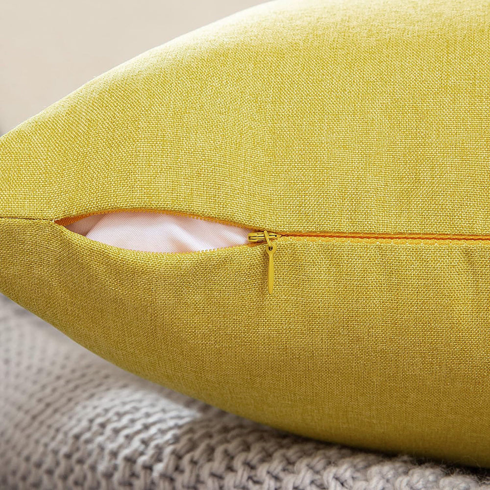 Pack of 1 Solid Color Outdoor Waterproof Throw Pillow Square 18"x18" or Rectangle 12"x20"