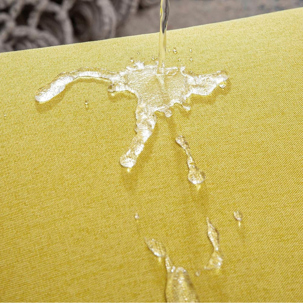 Pack of 1 Solid Color Outdoor Waterproof Throw Pillow Square 18"x18" or Rectangle 12"x20"