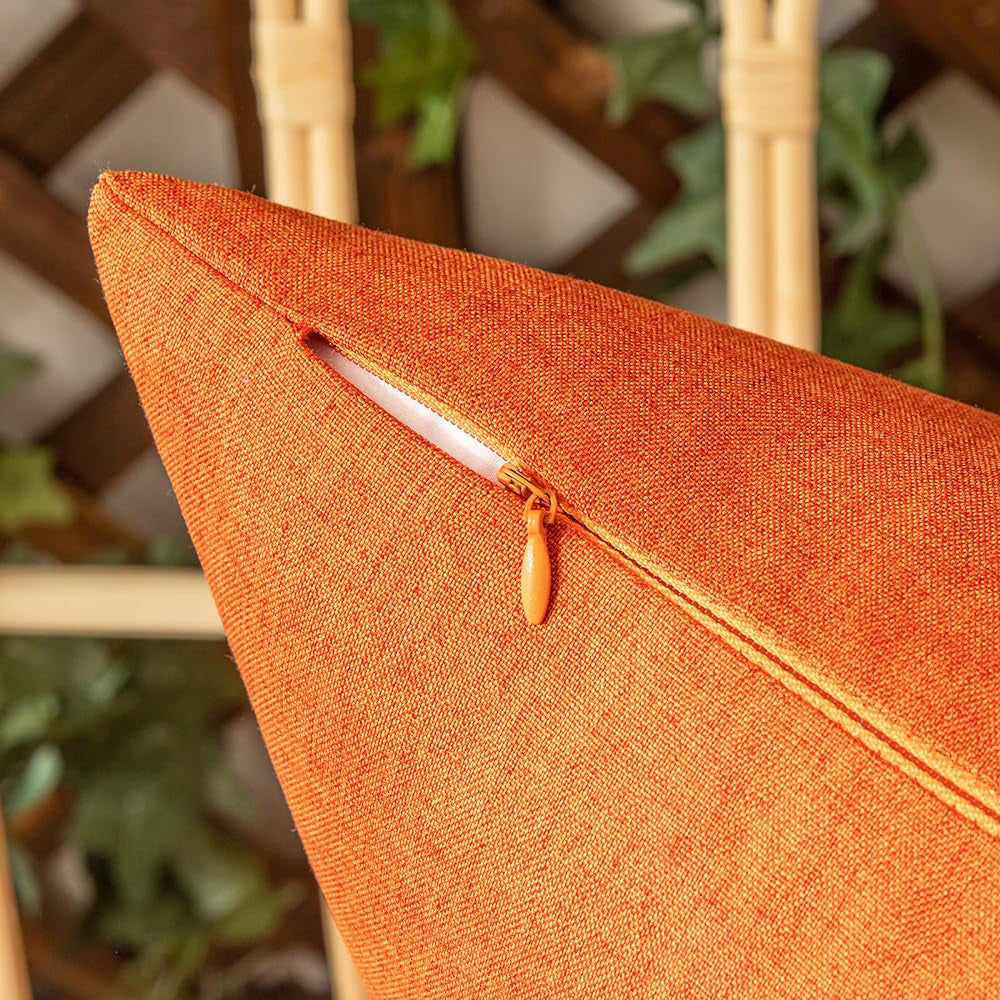 Pack of 1 Solid Color Outdoor Waterproof Throw Pillow Square 18"x18" or Rectangle 12"x20"