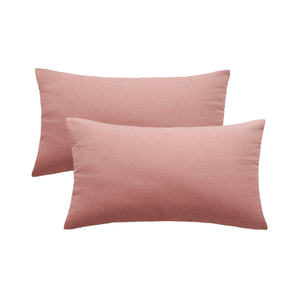 Pack of 1 Solid Color Outdoor Waterproof Throw Pillow Square 18"x18" or Rectangle 12"x20"