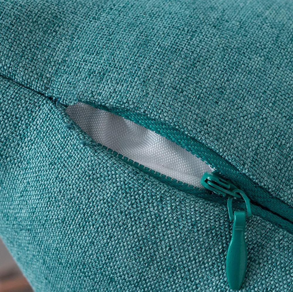 Pack of 1 Solid Color Outdoor Waterproof Throw Pillow Square 18"x18" or Rectangle 12"x20"