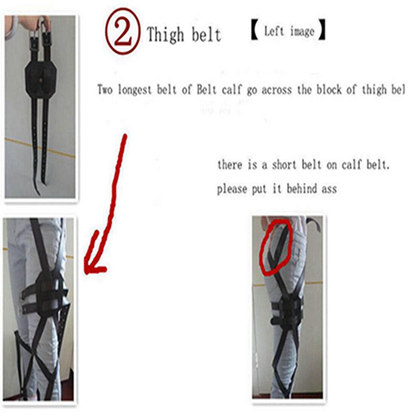 Attack on titan cosplay costume shingeki no kyojin recon corps mikasa ackerman harness belt hook
