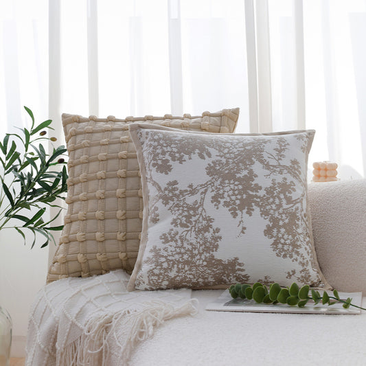 18x18 decorative throw pillow by fancy & stacy