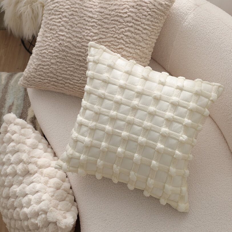Pack of 2 18"x18" Luxurious Textured Decorative Throw Pillow Set optional of inserts