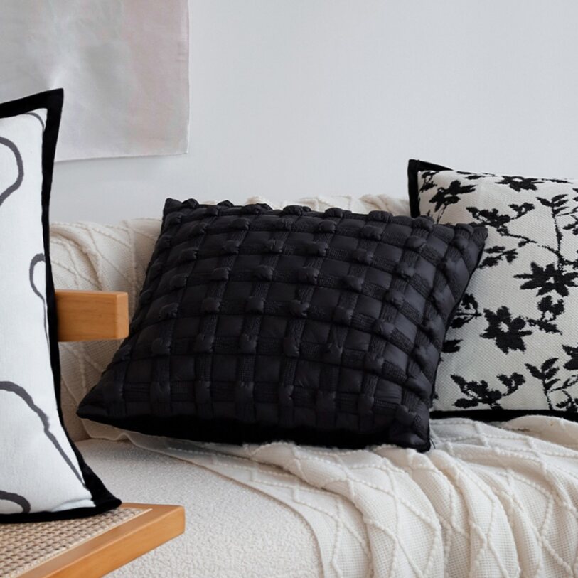 Pack of 2 18"x18" Luxurious Textured Decorative Throw Pillow Set optional of inserts