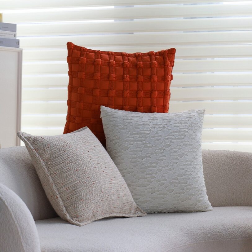 Pack of 2 18"x18" Luxurious Textured Decorative Throw Pillow Set optional of inserts