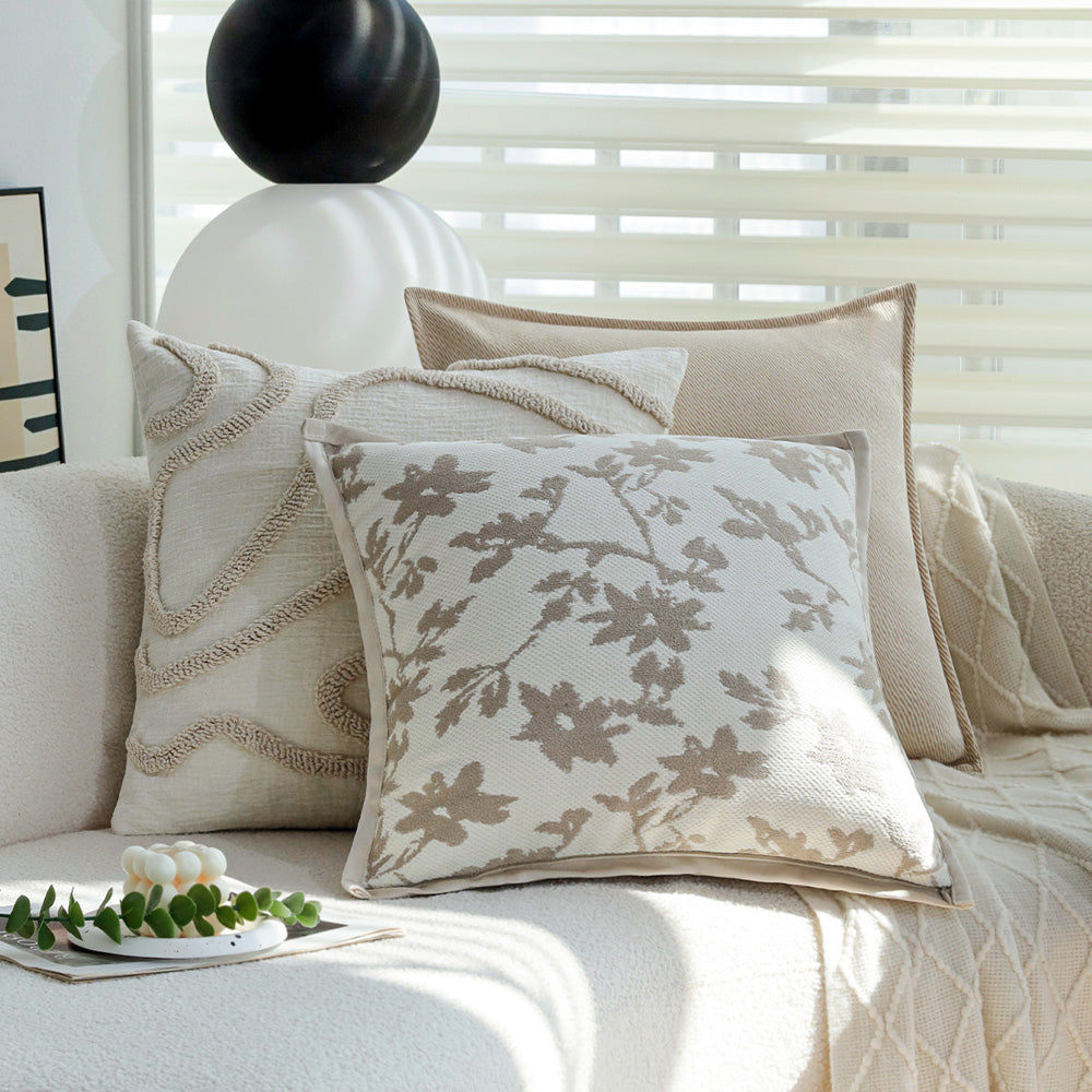Red floral throw pillow cover by fancy & stacy home decor