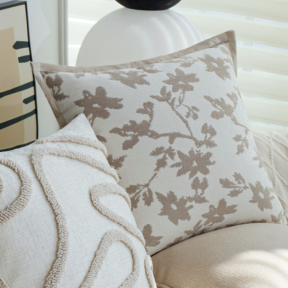 Red floral throw pillow cover by fancy & stacy home decor
