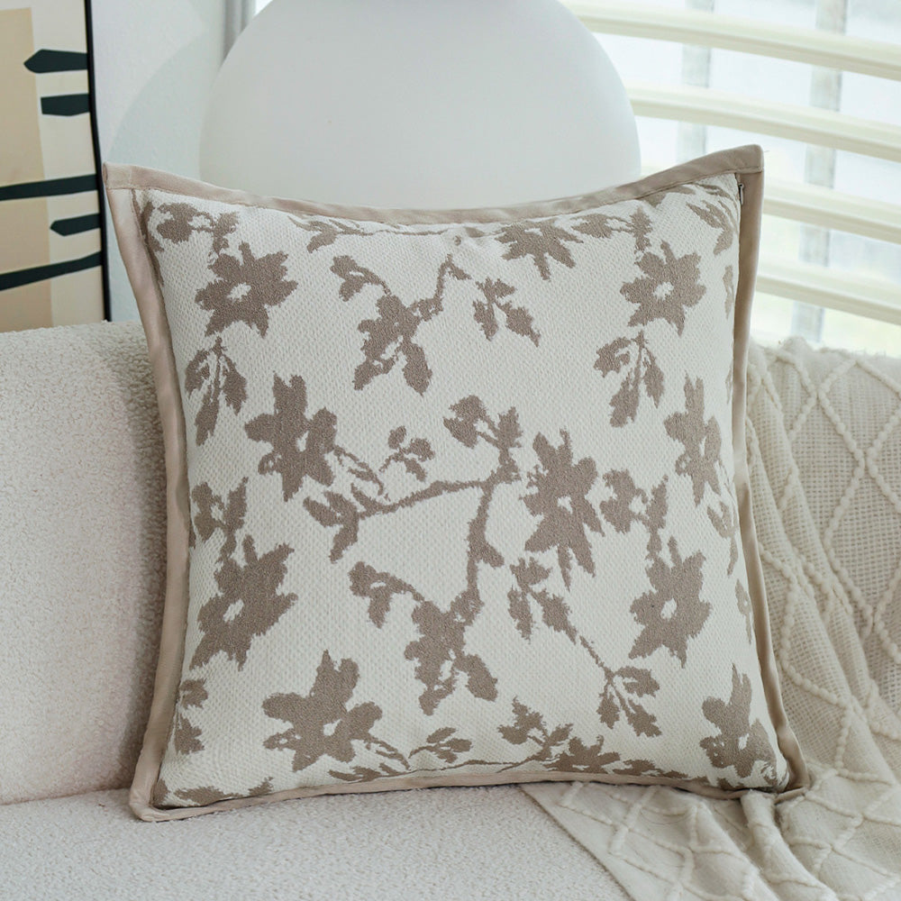 Red floral throw pillow cover by fancy & stacy home decor